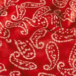 Voile di cotone - batik astratto rosso