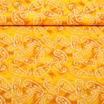 Voile de coton - Batik Abstrait Jaune