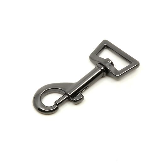 Metall Leinen Karabiner 25mm - gunmetal