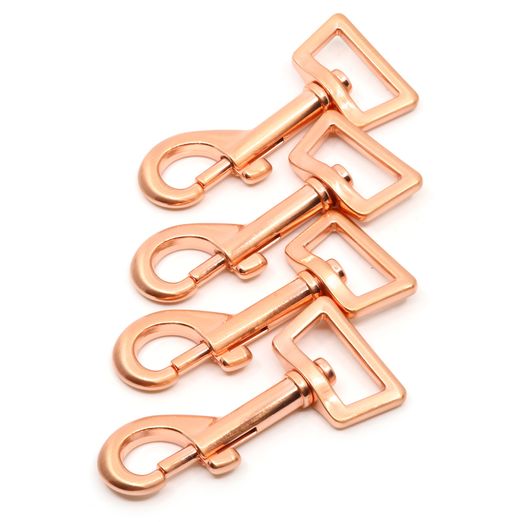 Mousqueton en métal pour sangle 25 mm - cuivre