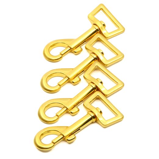 Mousqueton en laiton pour sangle 25 mm – laiton