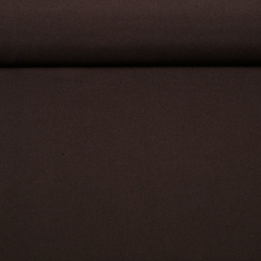 Tissu mode Bi-Stretch - Uni Marron foncé