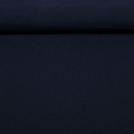 Tissu mode bi-stretch - Uni Bleu marine