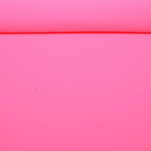 Tissu mode bi-stretch - Uni Fluo Rose vif