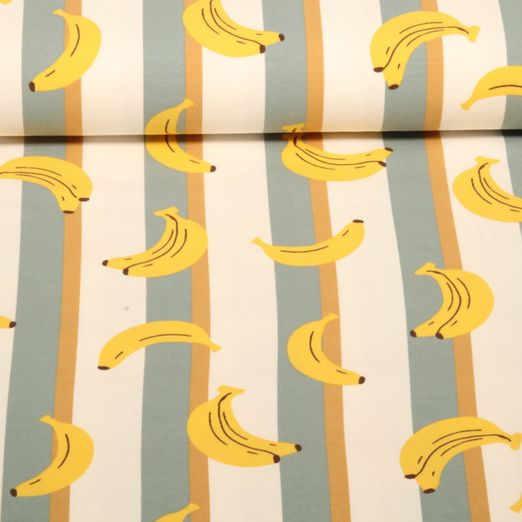 Jersey - Rayures banane Ecru