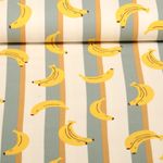 Jersey - Bananen Streifen Ecru