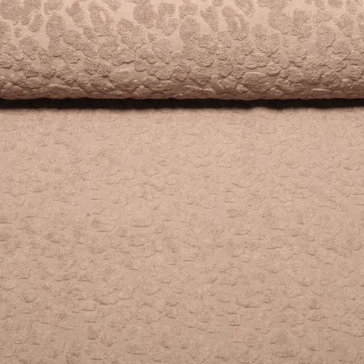 Frottee Jersey - Leo Taupe