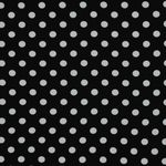 Viscosa - Lunares Pequeños Negro Blanco