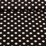 Viscose - Pois Noir Blanc
