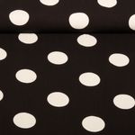 Viscose - Pois Noir Blanc