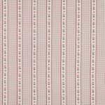 Gaze de coton - carreaux numériques bordure florale Rose