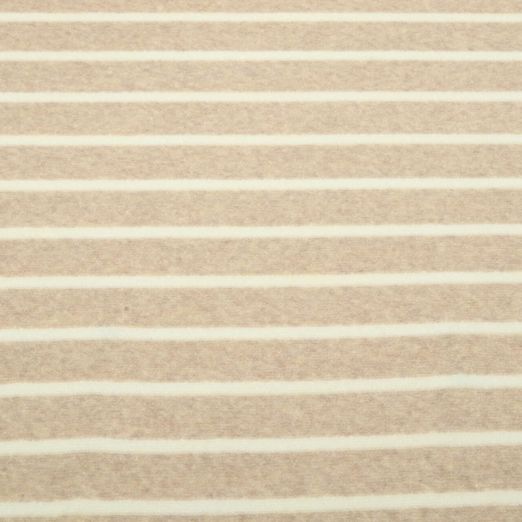 Jersey éponge - Hamburger Liebe rayures Ecru