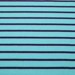 Jersey éponge - Hamburger Liebe Rayures Aqua Violet