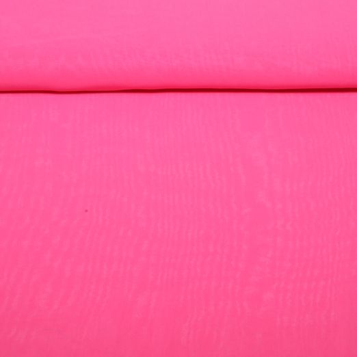 Mousseline de soie - Uni Rose vif