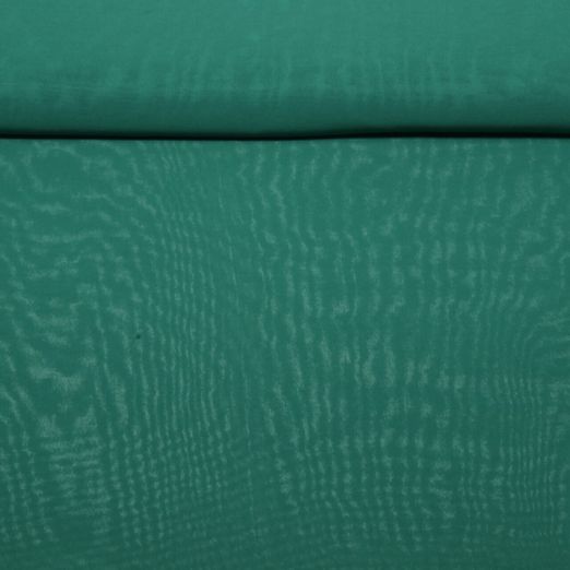 Mousseline de soie - vert pétrole uni
