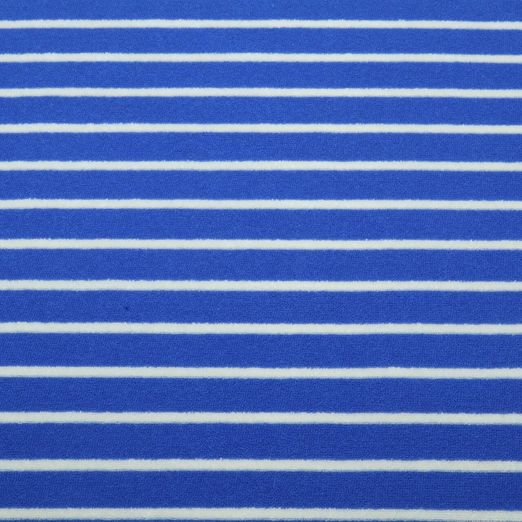 Jersey éponge - Hamburger Liebe Rayures Bleu Blanc