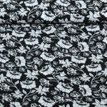 Viskose - Digital Blumen Schwarz Ecovero™ Viskose - Digital Blumen Schwarz Ecovero™
