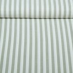 Viskose - Streifen 10mm Ecru Grün Garngefärbt