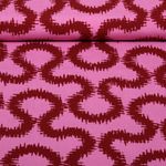 Viskose - Stretch Abstrakt Rosa