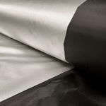Futterstoff Dimout - Sun Reflection Schwarz Silber Futterstoff Dimout - Sun Reflection Schwarz Silber