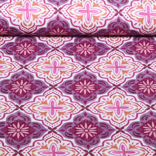 Toile canevas - Décor numérique Blanc Violet...