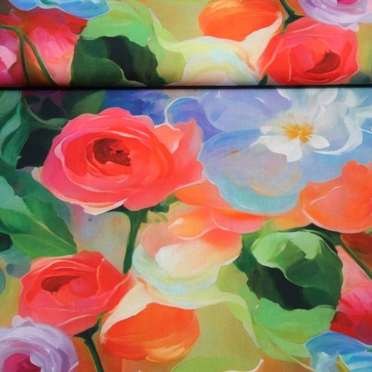 Viscose - Impression numérique Multicolore