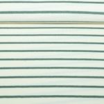 Jersey éponge - Rayures Ecru Sauge Teint dans la masse