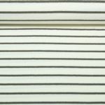 Eponge Jersey - Rayures Ecu Vert militaire Teint dans la masse