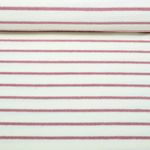 Eponge Jersey - Rayures Ecu Mauve Teint dans la masse