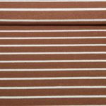 Eponge Jersey - Rayures Ecru Teint dans la masse