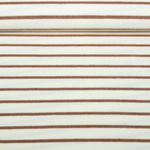 Eponge Jersey rayures Ecru Marron Teint dans la masse