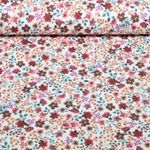 Bio Jersey - Digital Blumen Burgund