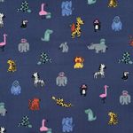 Jersey - Animales de safari de colores azul vaquero