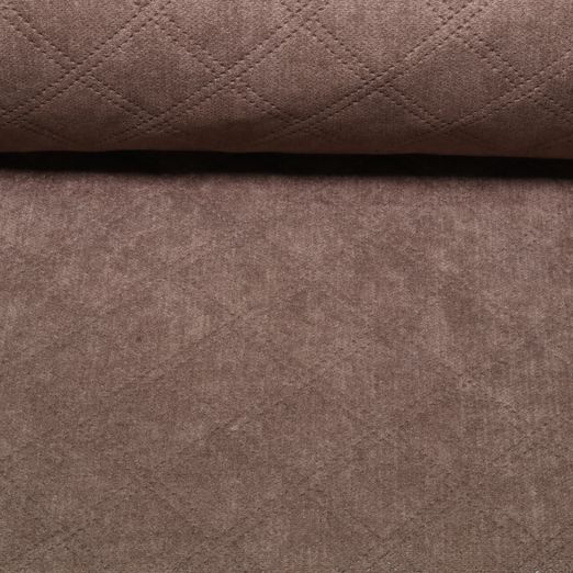 Tissu ameublement Asti Plus - Perforé Uni Marron Caramel