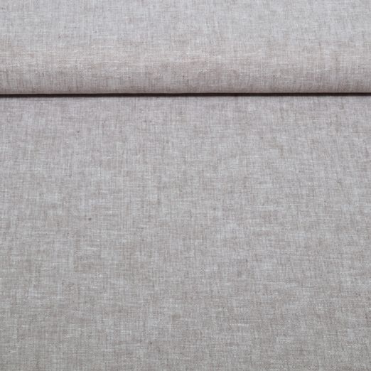 Lin - Coton Uni Taupe