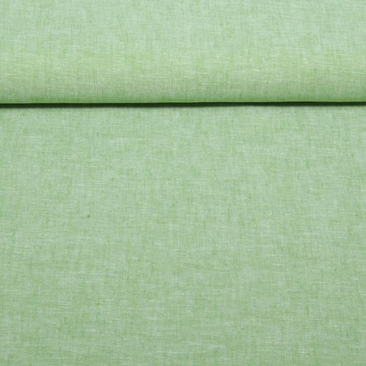 Lin - Cotton Uni Vert clair