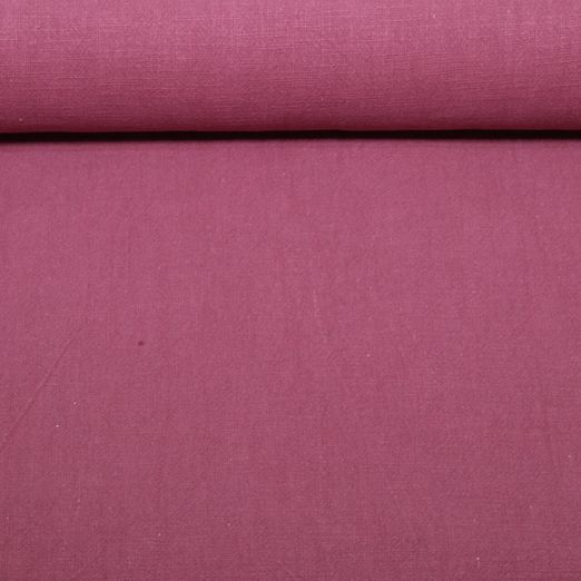 Ramie Baumwolle Bubble - Uni Mauve