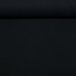 Ramie Baumwolle Bubble - Uni Schwarz