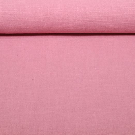Ramie Baumwolle Bubble - Uni Altrosa