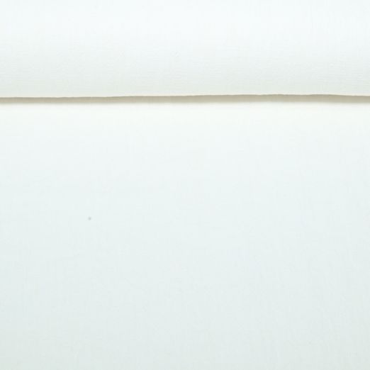 Ramie Baumwolle Bubble - Uni Ecru