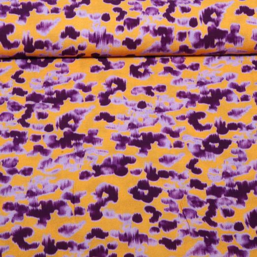 Kleider und Blusenstoff - Digital Leo Crash Orange