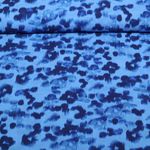 Kleider und Blusenstoff - Digital Leo Crash Blau