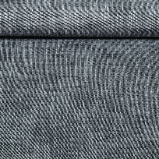 Tweed en coton - Noir Mélange