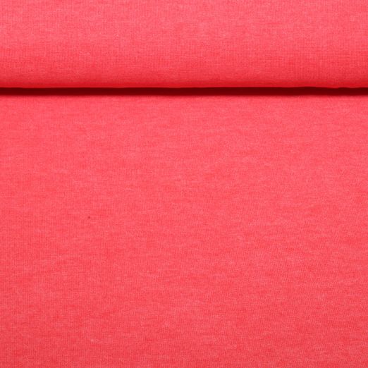 Jersey tricoté - Uni Mélange Rouge Melon