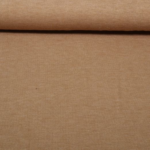 Jersey tricoté - Uni Mélange Marron