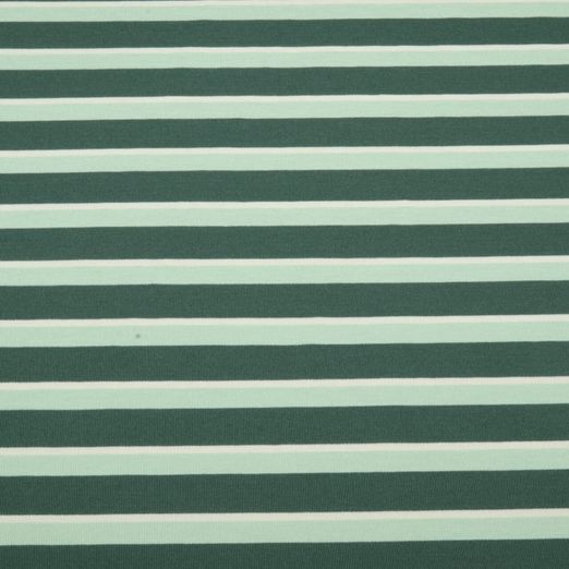Romanit Jersey -  Streifen Grün