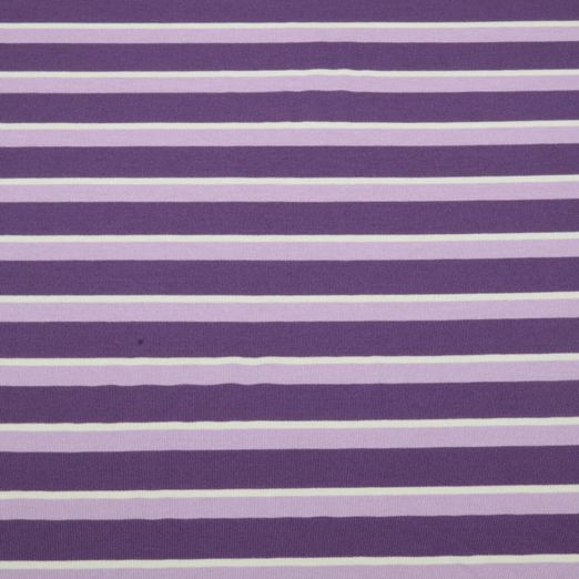 Romanit Jersey -  Streifen Lila