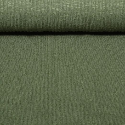 Jersey tricoté vintage Bettina - Vert militaire