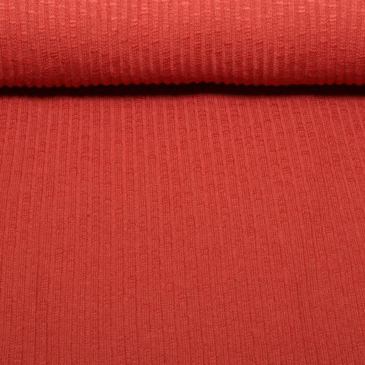 Jersey tricoté vintage Bettina - Rouge brique