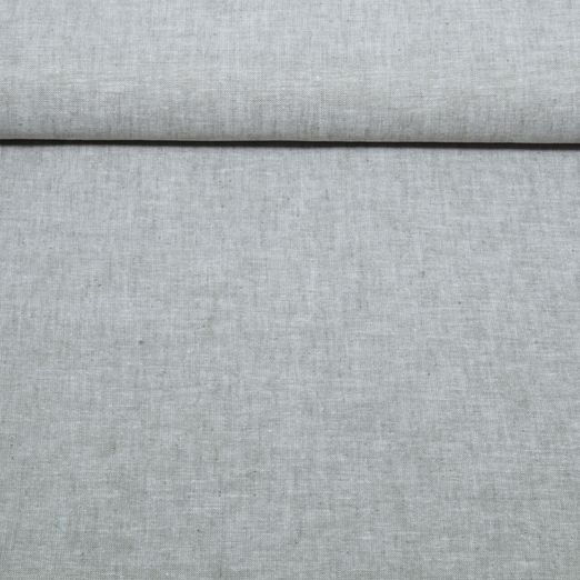 Lin - Coton Uni Gris